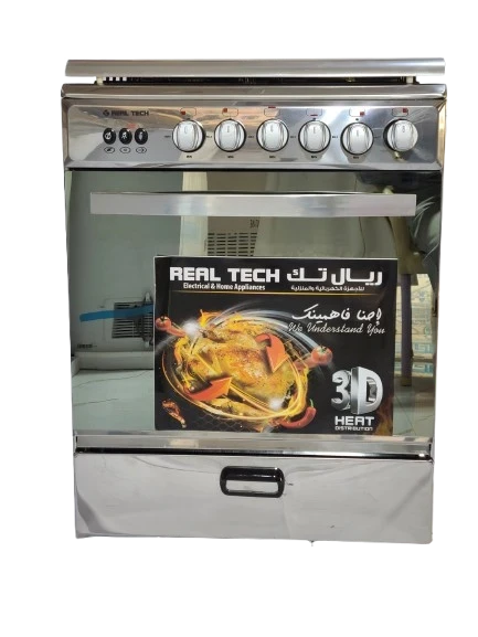 صورة مصغرة للمنتج فرن غاز ريال تك 60×60 مدرع استيل 100% مواصفات كاملة – موديل 909 - 8