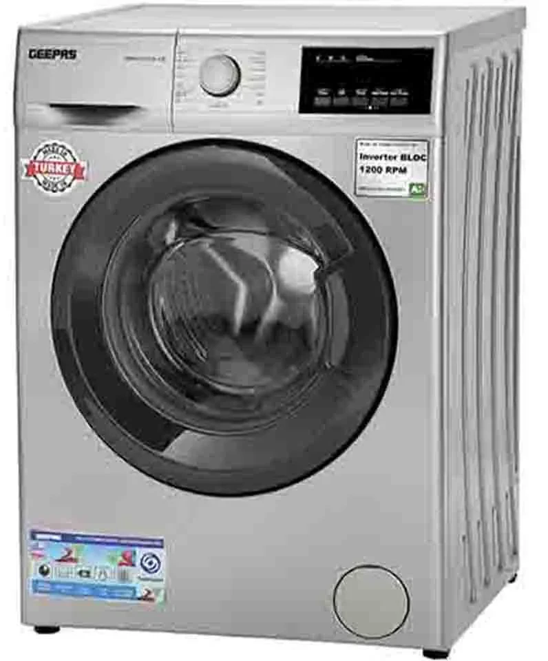 غسالة جيباس اوتماتيك تحميل امامي 12 كيلو موديل GWMF1212STP-12K