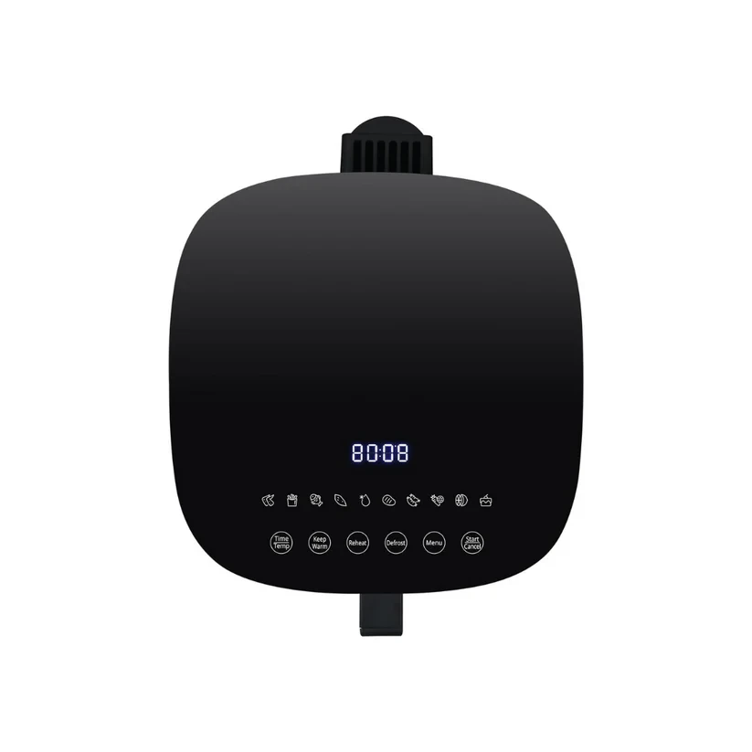 قلاية هوائية من إيڤولي بسعة 8 لتر مع 10 برامج مسبقة الإعداد ونافذة شفافة لمراقبة الطعام| 1800 واط. موديل EVKA-AF8010T - صورة المنتج 3