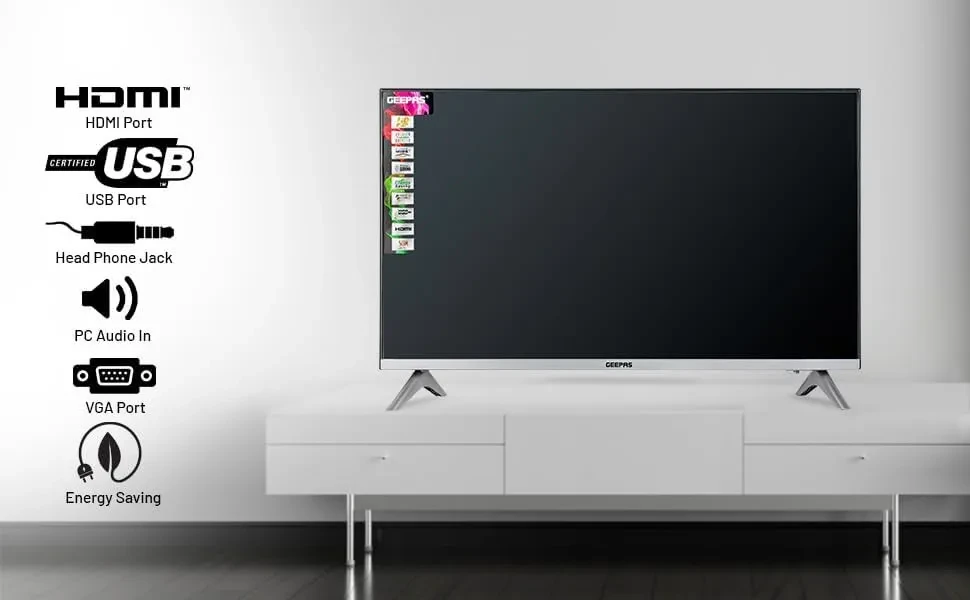 صورة مصغرة للمنتج شاشة جيباس مقاس 32 بوصة موديل GLED3201EHD - 3