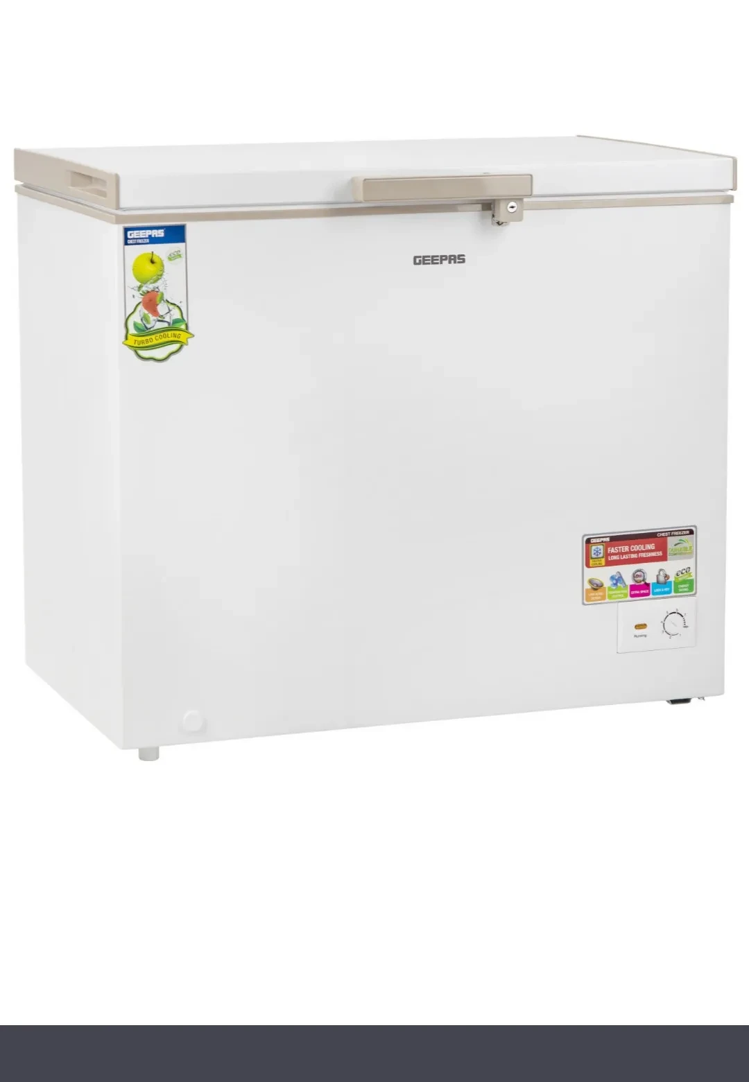 Hover image for فريزر حوض جيباس سعة 300 لتر موديل : GCF3006WAH‬