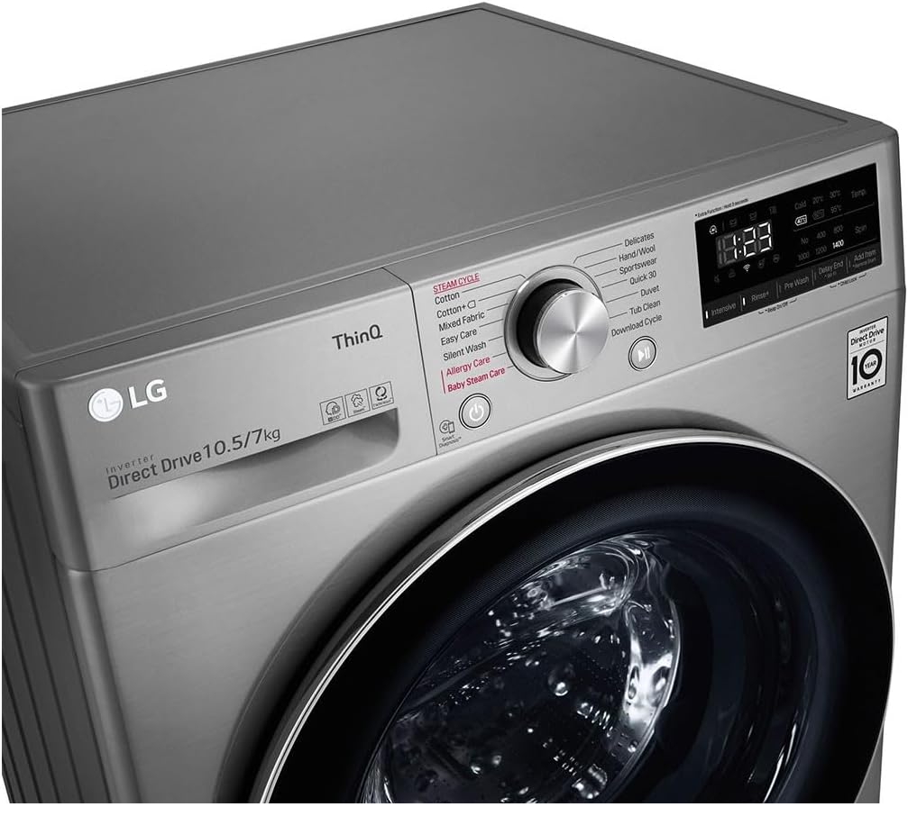 صورة مصغرة للمنتج غسالة ملابس LG أوتوماتيكية – سعة 10 كجم – موديل F4V5RGP2T - 8