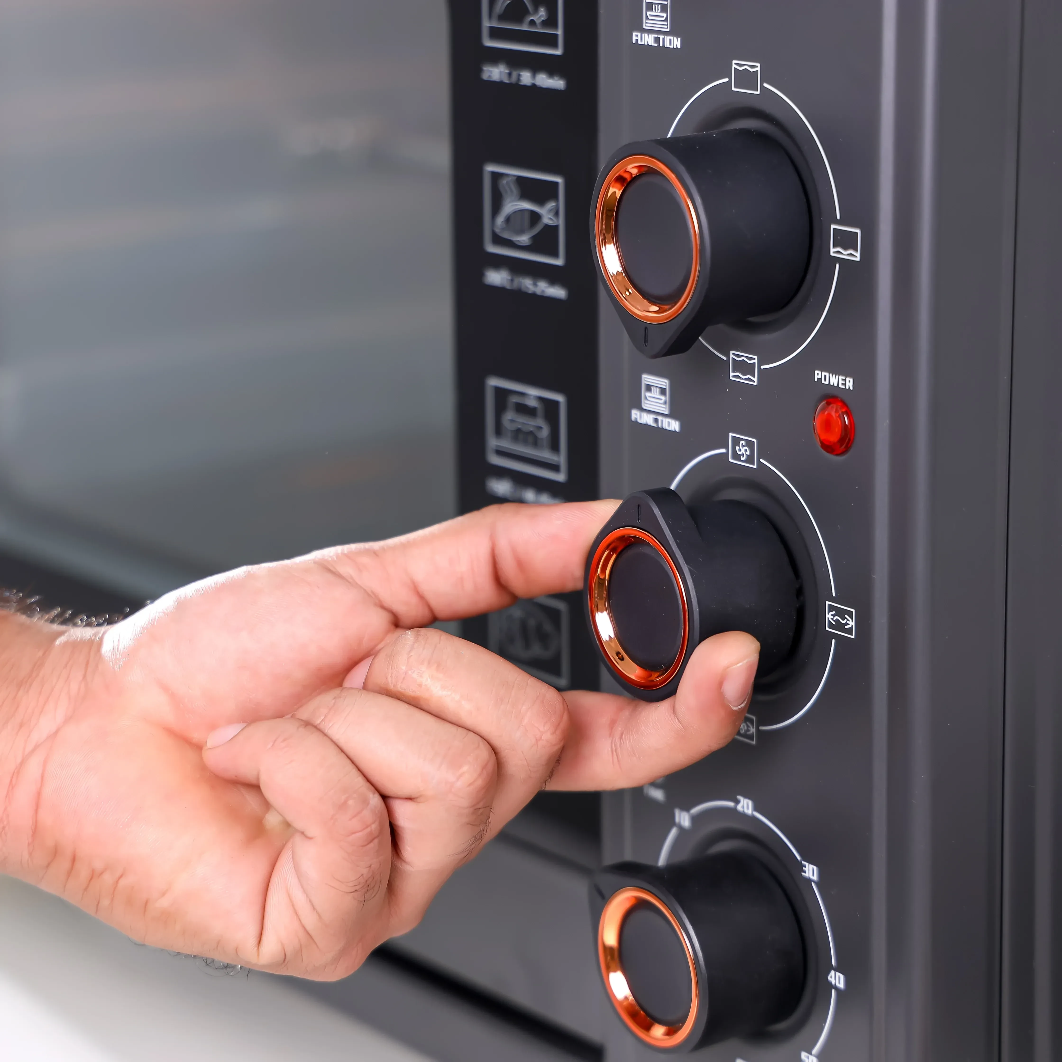 فرن كهربائي من جيباس سعة  58 لتر -  موديل GO34060 - صورة المنتج 5