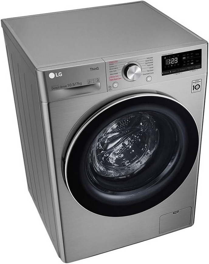 صورة مصغرة للمنتج غسالة ملابس LG أوتوماتيكية – سعة 10 كجم – موديل F4V5RGP2T - 4