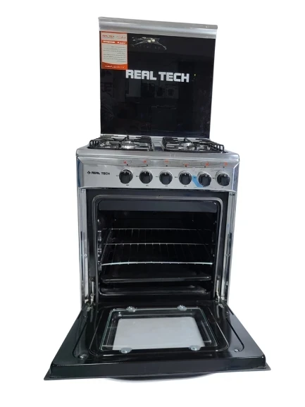 فرن غاز ريال تك 55x55 استيل 80%  موديل : 914 - صورة المنتج 3