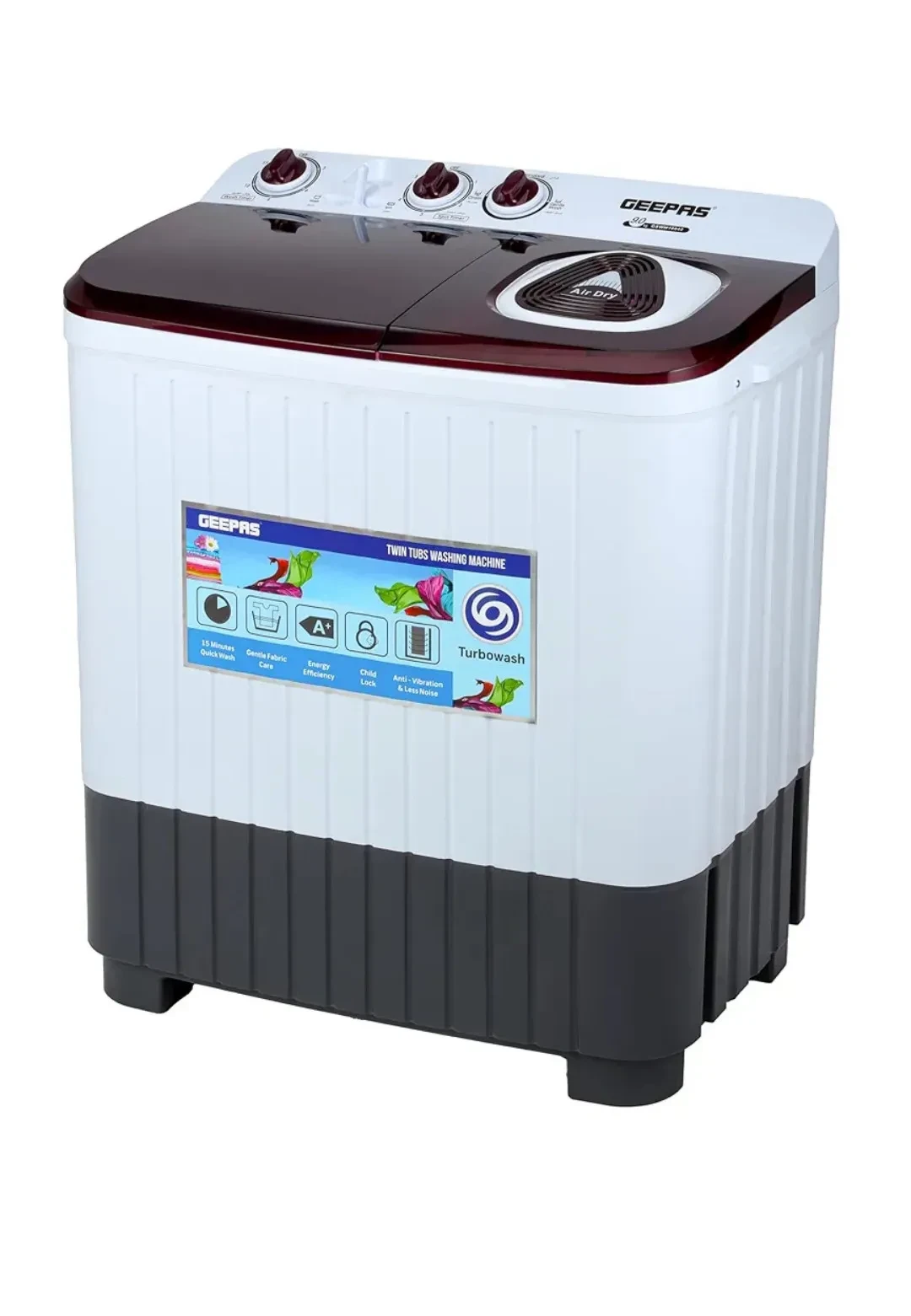 Hover image for غسالة جيباس  12كجم موديل : GSWM18043