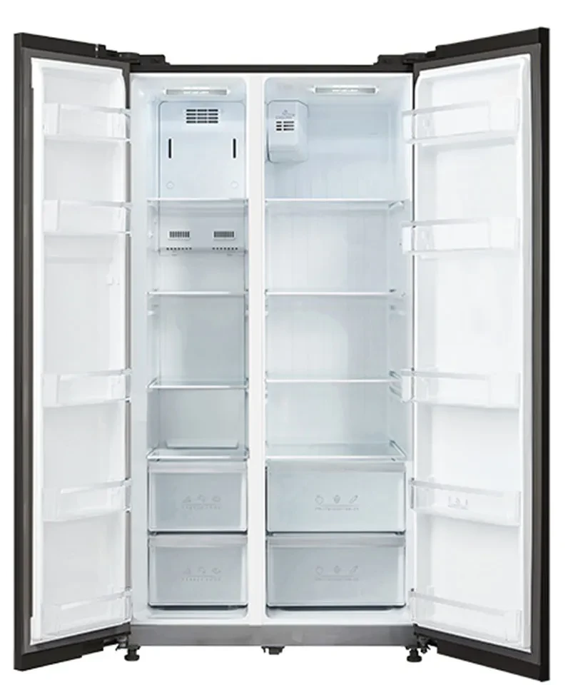 Hover image for ثلاجة إيفولي بسعة 600 لتر - باب مزدوج Folio - تقنية  EVRFM–S600B  - Inverter