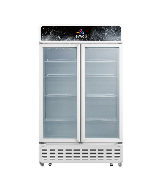 ثلاجة عرض بابين من إيفولي بسعة 750 لتر - EVSCM-750W