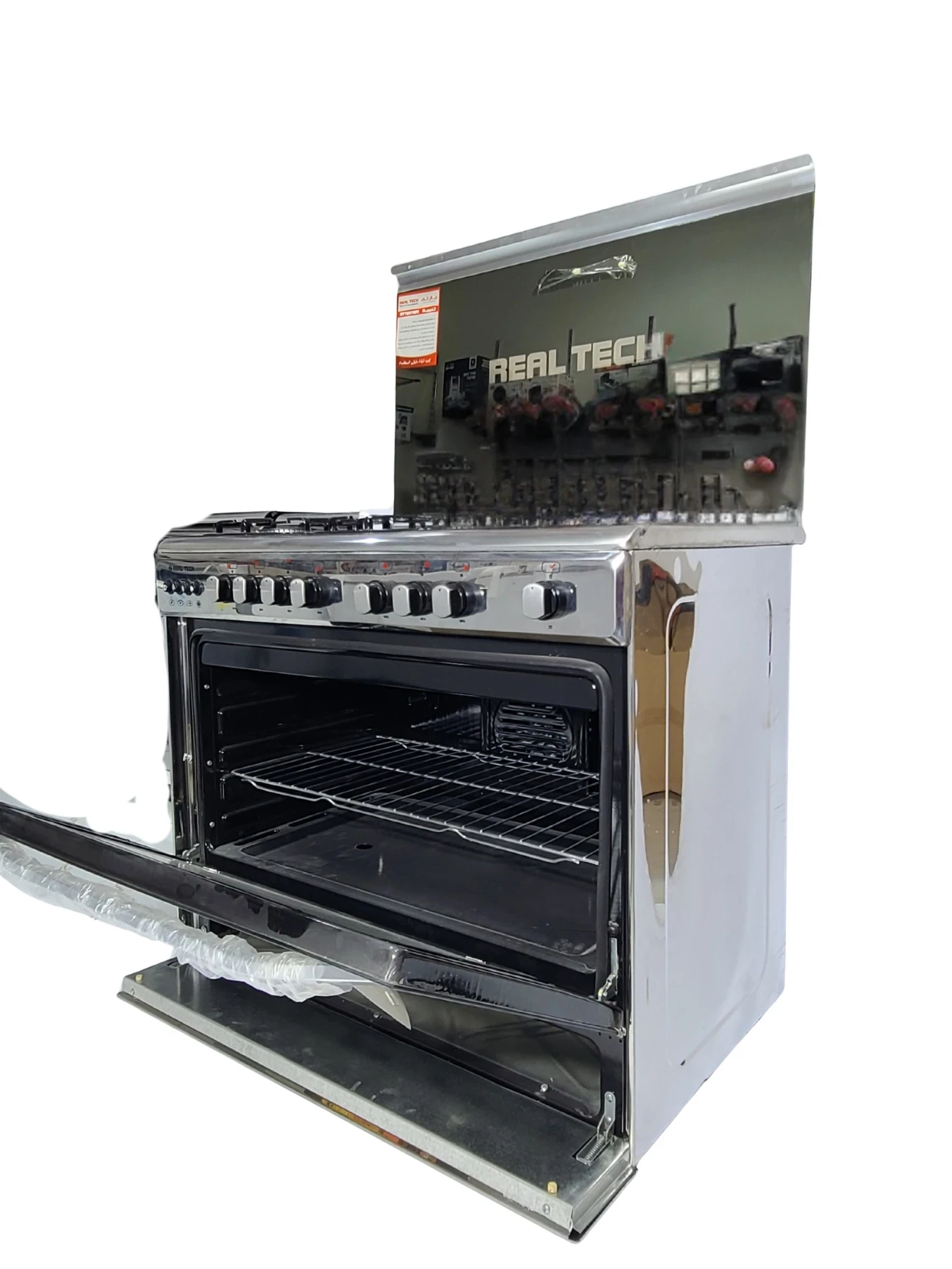 فرن غاز ريال تك 60×90 استيل 100% مواصفات كاملة – موديل 912 - صورة المنتج 4