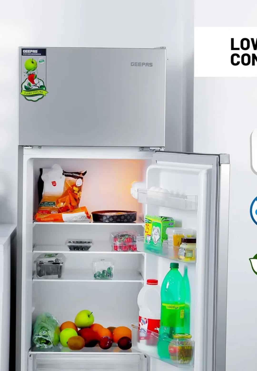 Hover image for ثلاجة جيباس وقافي بابين ثلج موديل:GRF2400SXE