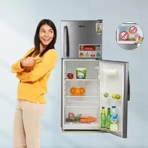 ثلاجة جيباس وقافي بابين ثلج سعة 200 لتر موديل GRF2209SXE - صورة المنتج 5