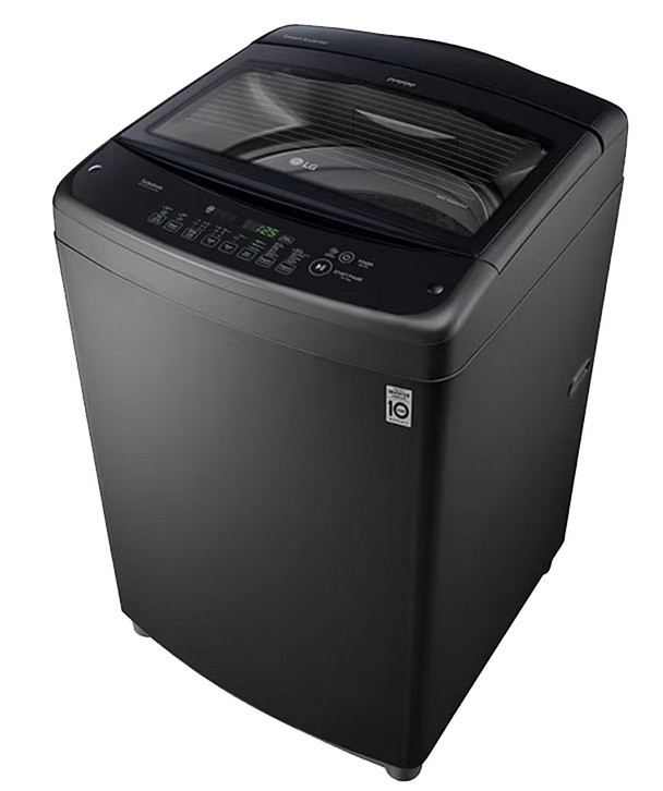 صورة مصغرة للمنتج غسالة ملابس LG تحميل علوي - سعة 18 كجم -  موديل T1866NEFTU  اسود - 1