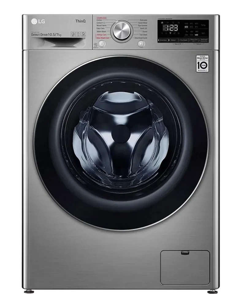 غسالة ملابس LG أوتوماتيكية – سعة 10 كجم – موديل F4V5RGP2T