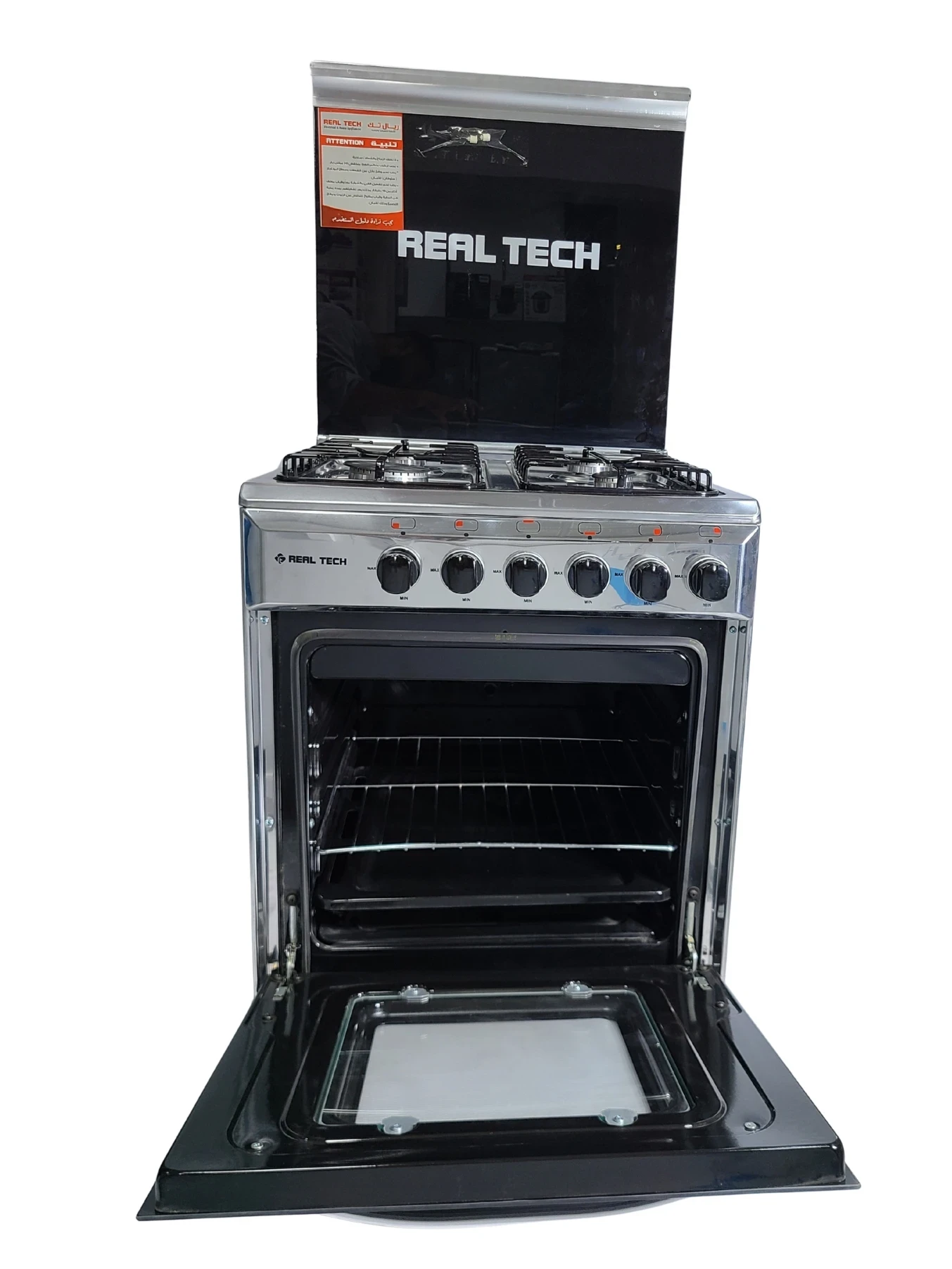فرن غاز ريال تك 60×60 استيل 80% – موديل 910 - صورة المنتج 5