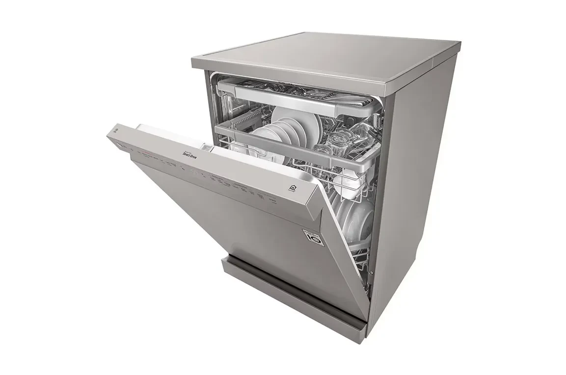 غسالة صحون LG  - لون فضي بلاتيني - بالبخار  -  موديل DFB425FP - صورة المنتج 6