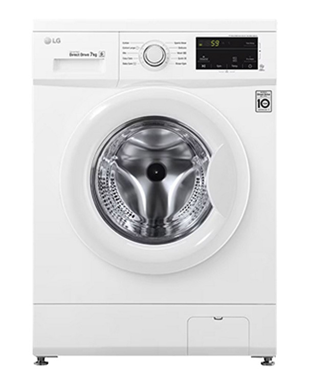 غسالة ملابس LG أوتوماتيكية – سعة 7 كجم –  لون أبيض موديل FH2J4QDNP0