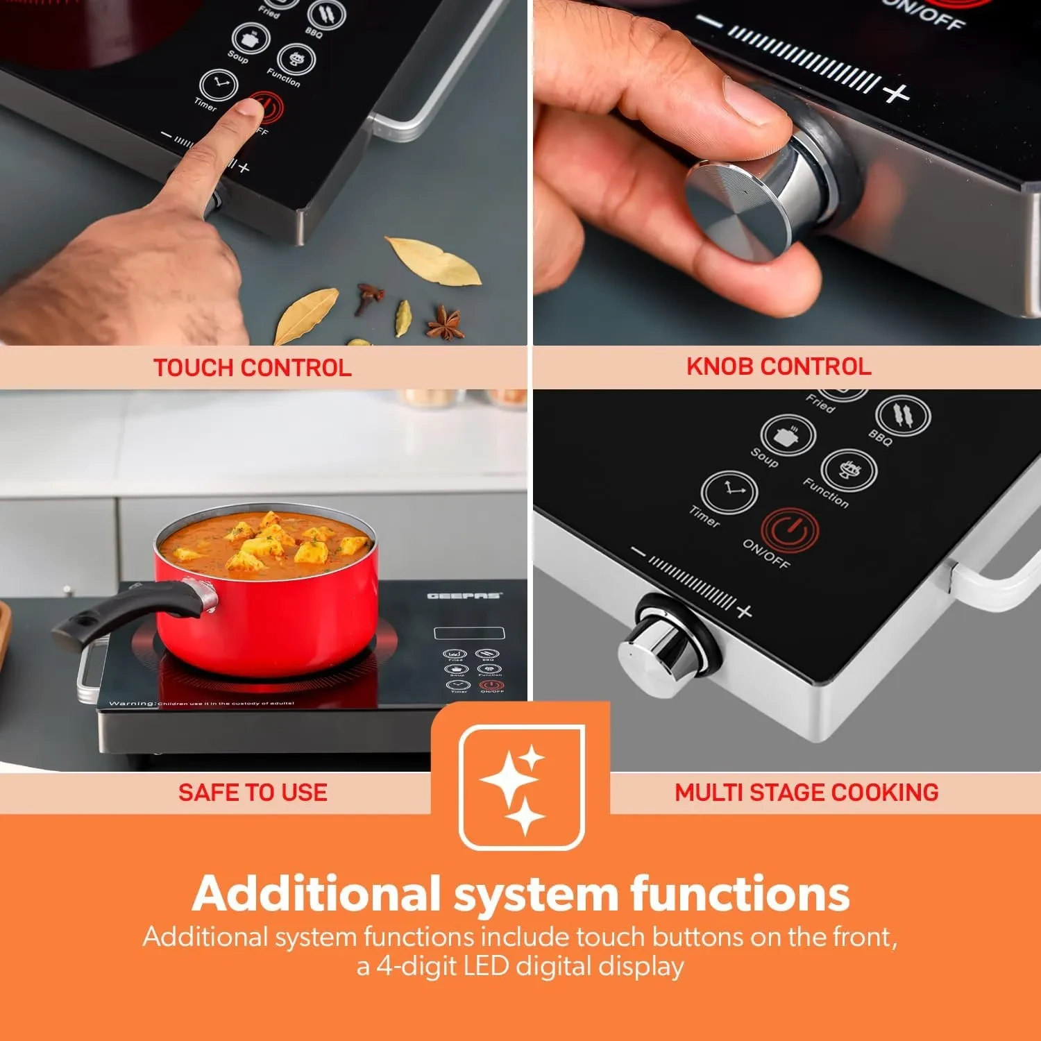 موقد عين قزاز جيباس: موديل GIC6920NV - صورة المنتج 5