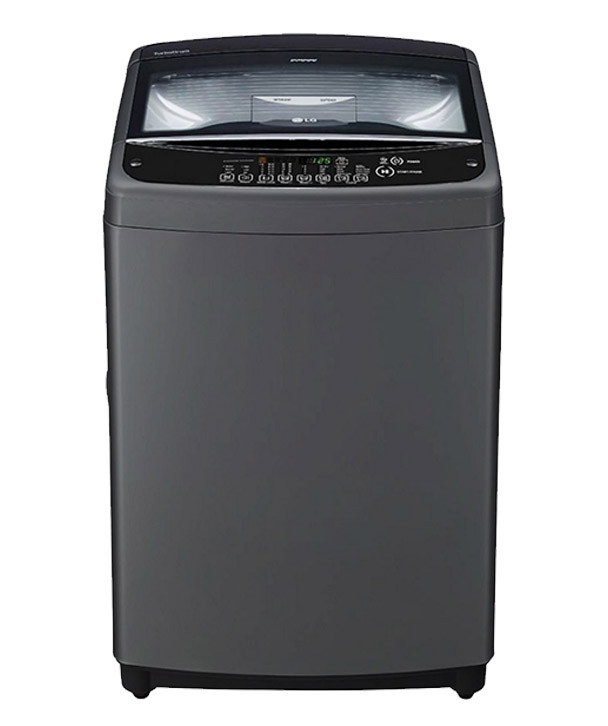 غسالة ملابس LG تحميل علوي – سعة 10 كجم – أوتوماتيكية بالكامل – إنفرتر ذكي – Turbo Drum – لون أسود – موديل T1066NEFVF2TH - صورة المنتج 1