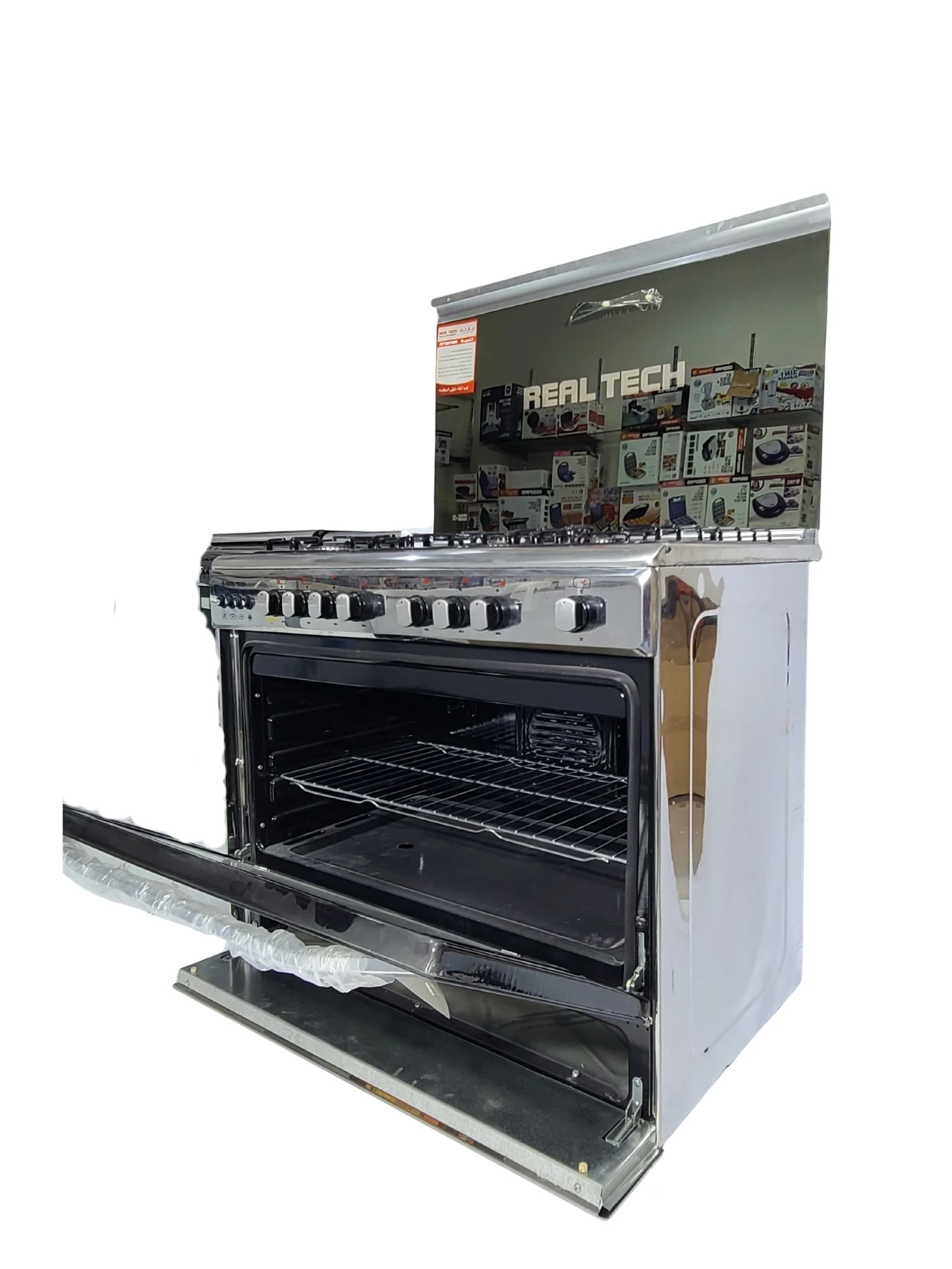 فرن غاز ريال تك 60×80 مدرع استيل 100% مواصفات كاملة – موديل 907 - صورة المنتج 8