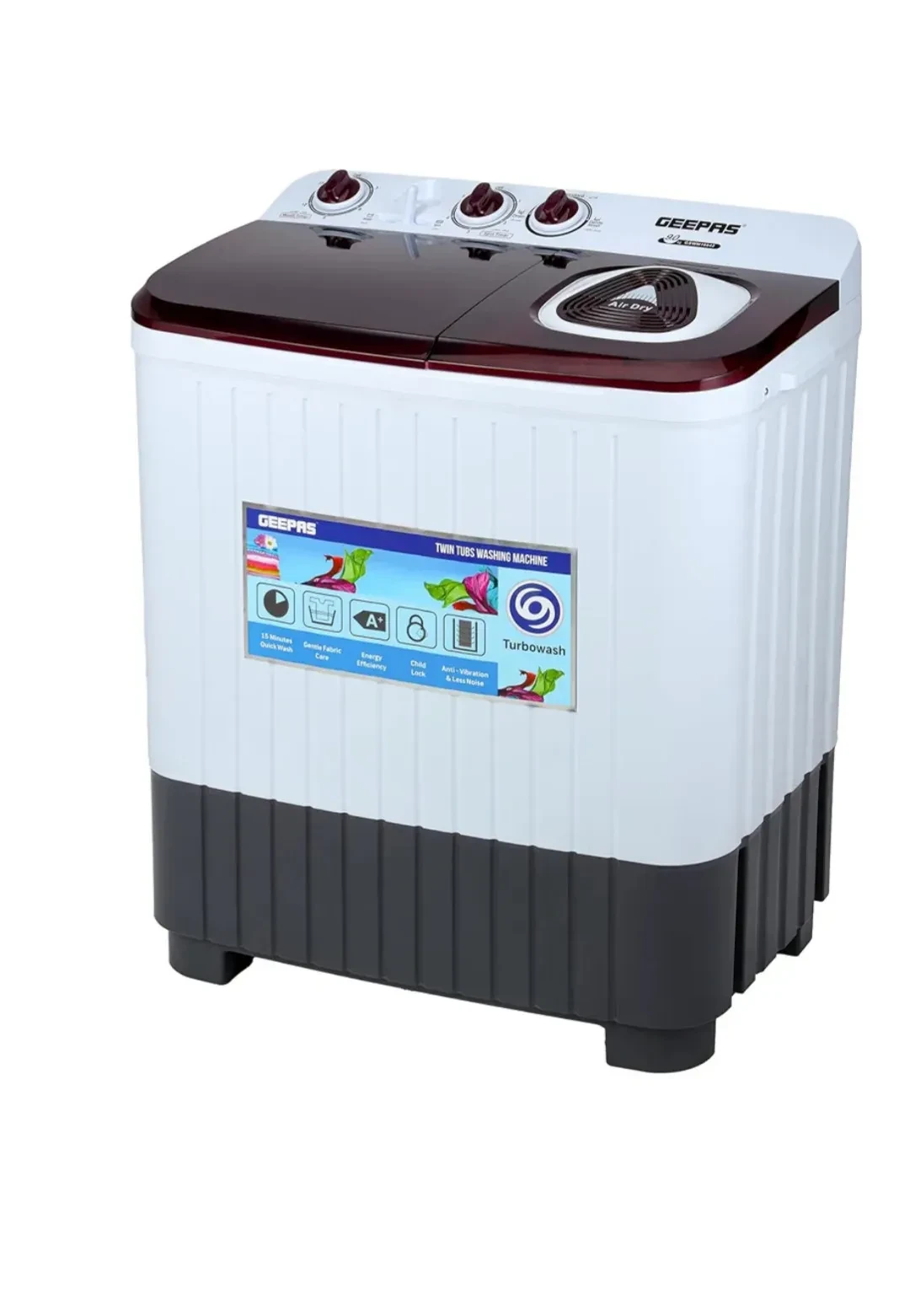 Hover image for غسالة جيباس 9 كجم موديل :GSWM18042