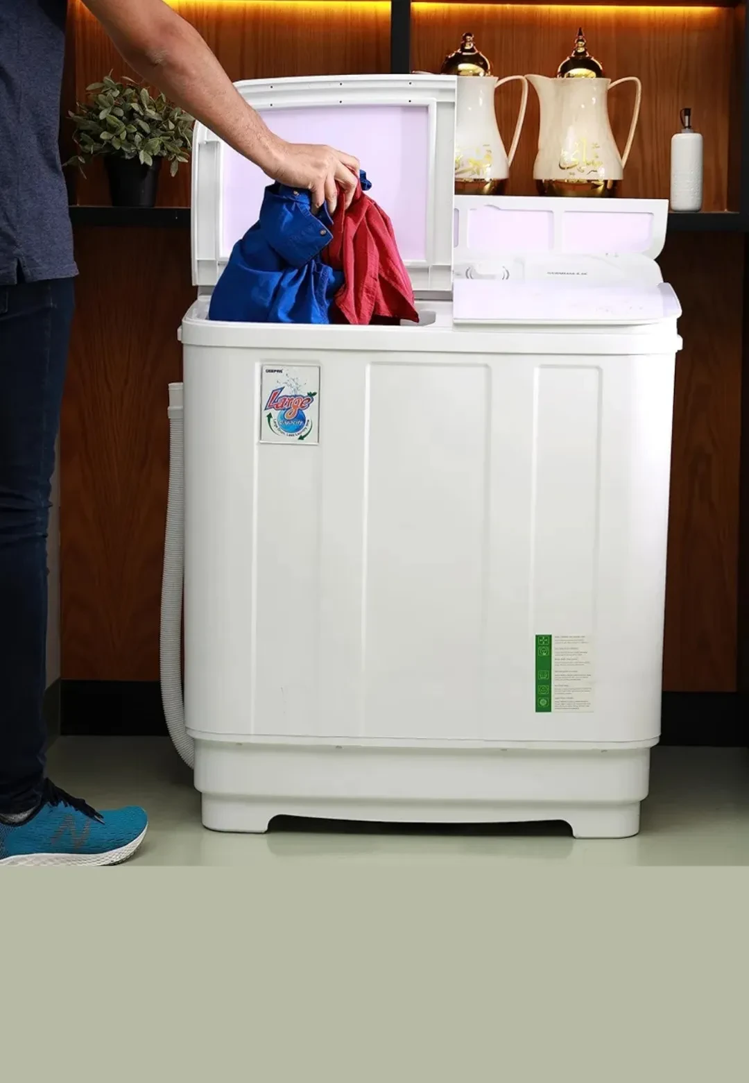 غسالة جيباس  8.5 كجم موديل : GSWM6466 - صورة المنتج 5