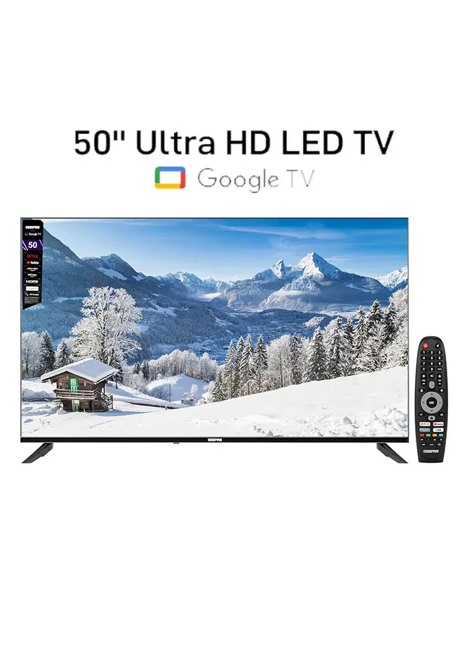 شاشة جيباس مقاس 50 بوصة سمارت جوجل موديل GLED5006SGXHD
